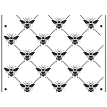 WS0004 Diamonds Bee Fabulous Reusable Stencil - Background, Mixed Media Stencil