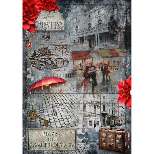 0475_A4- Rice Paper - Decoupage Queen - The Bistro