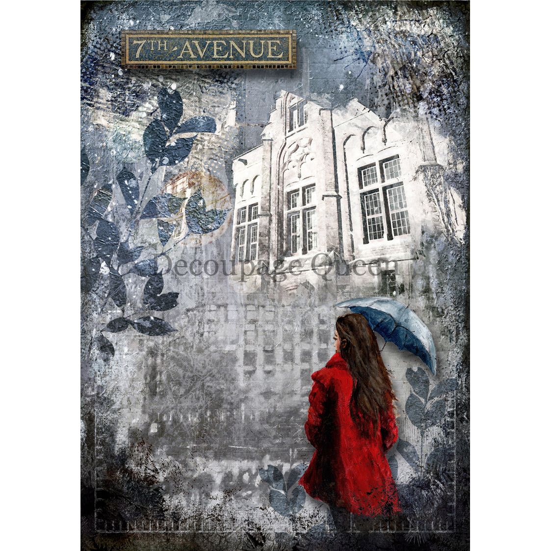 0477_A4- Rice Paper - Decoupage Queen - Seventh Avenue