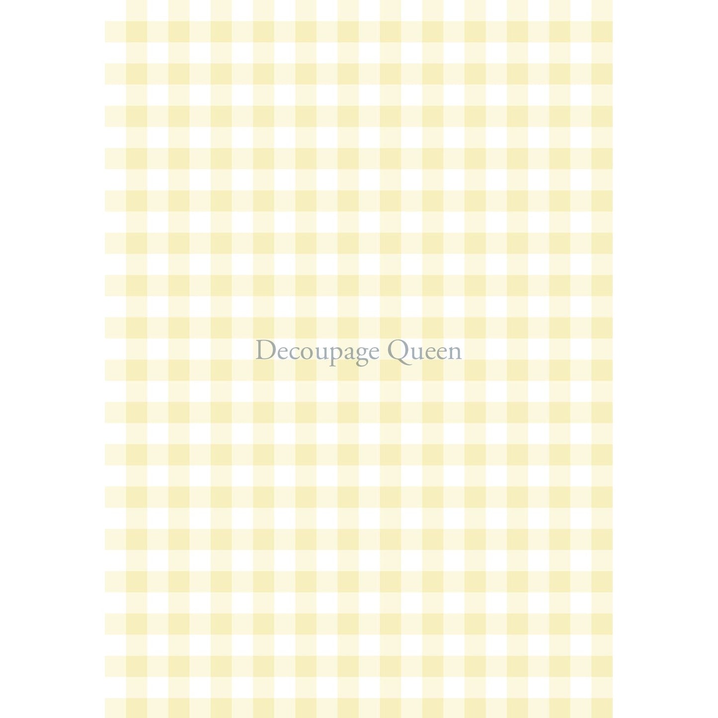 0544 - Rice Paper - Decoupage Queen - Yellow Gingham - Background