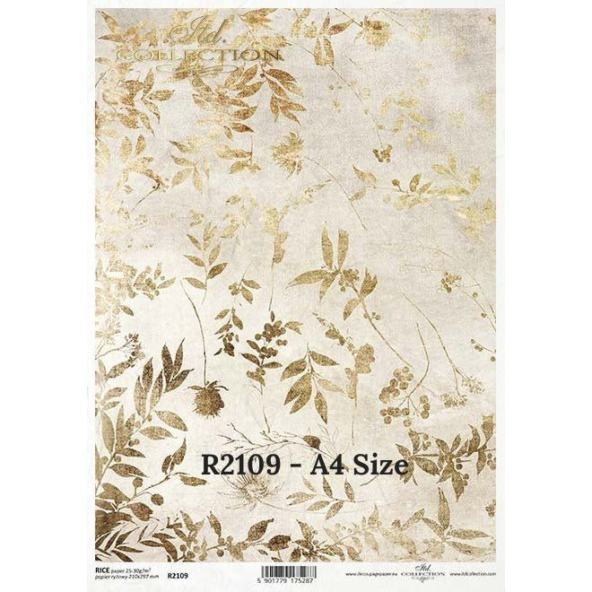 A4 White rice paper for decoupage