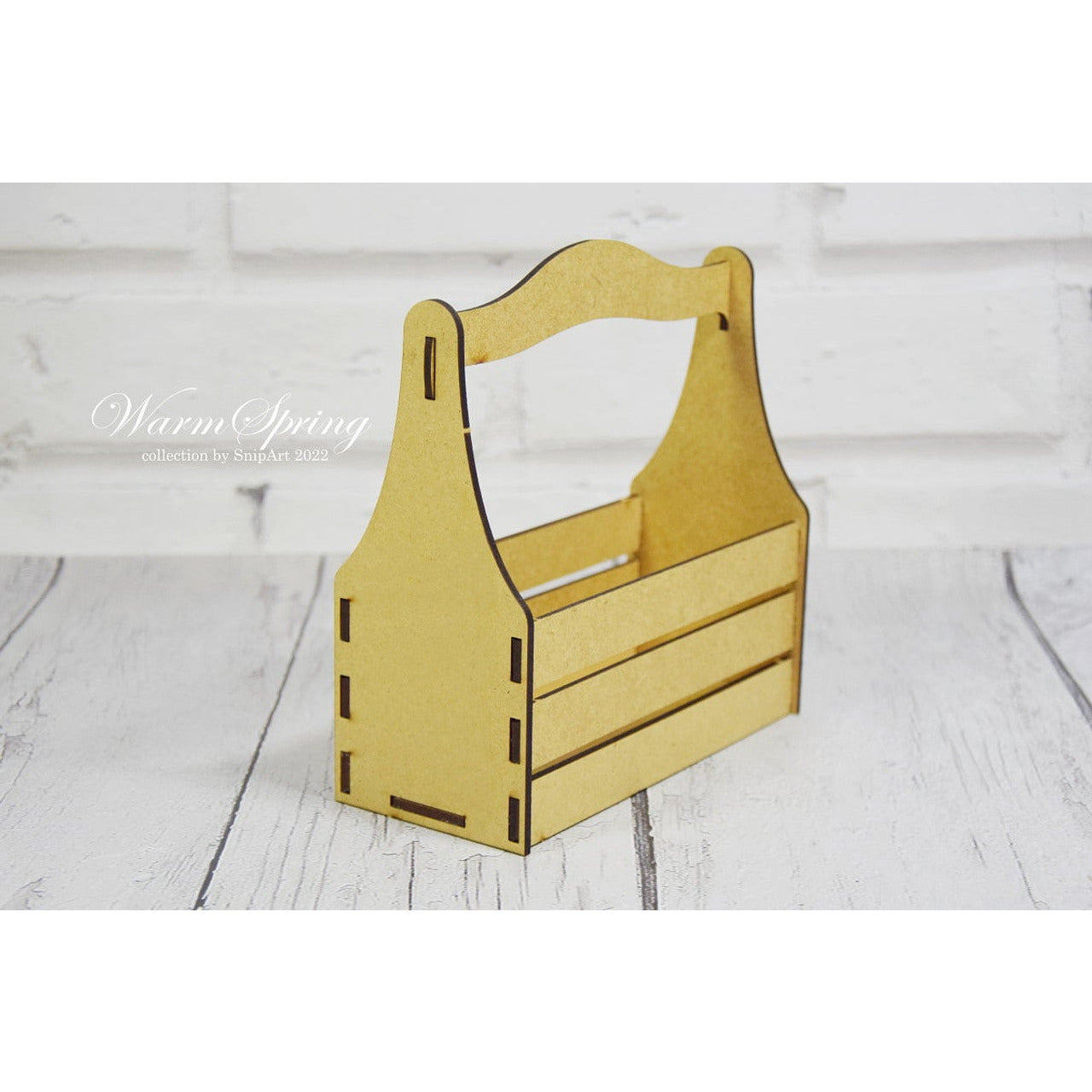 SnipArt - HDF - Basket - Narrow Box - 6.42" L x 6.5" H x 2.83" W