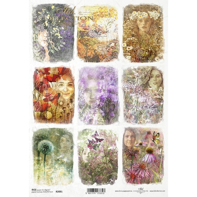 R2081 - Decoupage Rice Paper - Herbalist - 9 designs