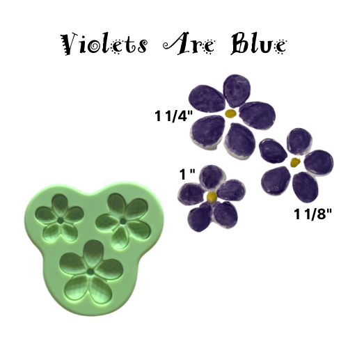 VIOLETS ARE BLUE Silicone Mould