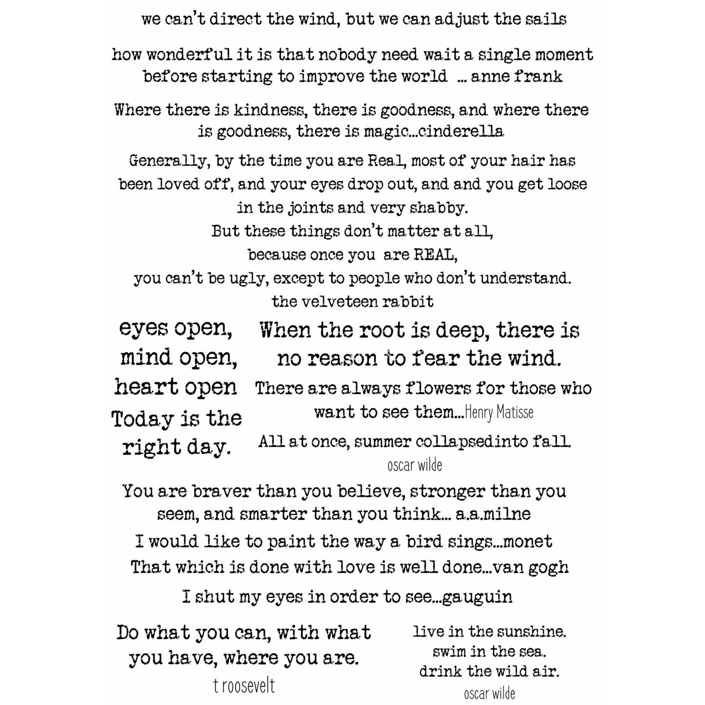 0390 - Rice Paper - Decoupage Queen - Ellen J Goods - Favorite Quotes