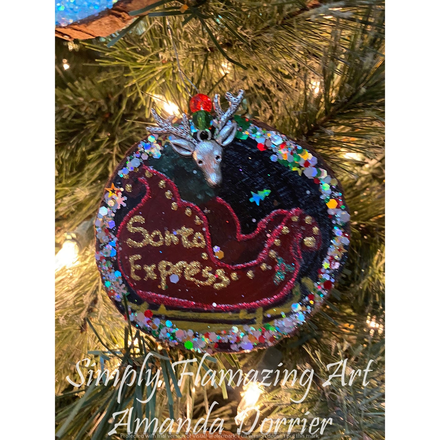 "Christmas Friends" - E-Pattern Pack - 6 Ornament designs to Paint (Design Set 3) + 2 Bonus Designs