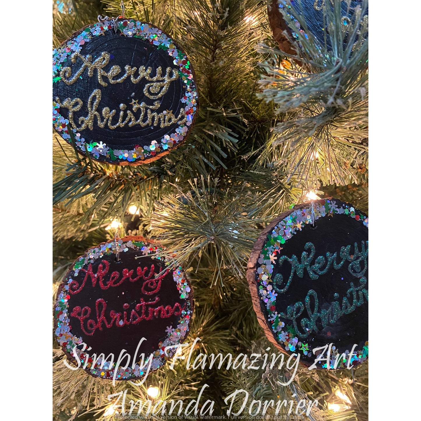 "Christmas Friends" - E-Pattern Pack - 6 Ornament designs to Paint (Design Set 3) + 2 Bonus Designs