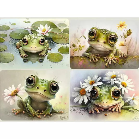 0198 - Rice Paper - Reba Rose Creations - Froggies