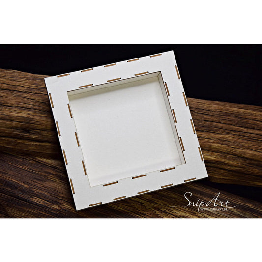 SnipArt Medium Square Shadowbox 18cm x 18cm / 7.04 inches x 7.04 inches Chipboard