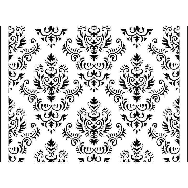 WS0010 Mama's Damask Reusable Stencil - Background, Mixed Media Stencil
