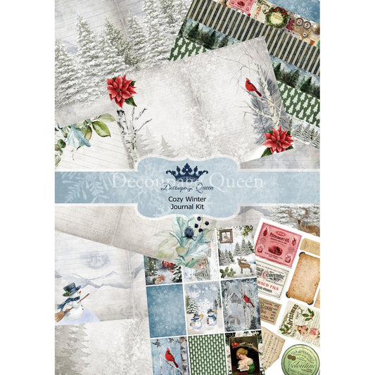 Decoupage Queen Cozy Winter Journal Kit