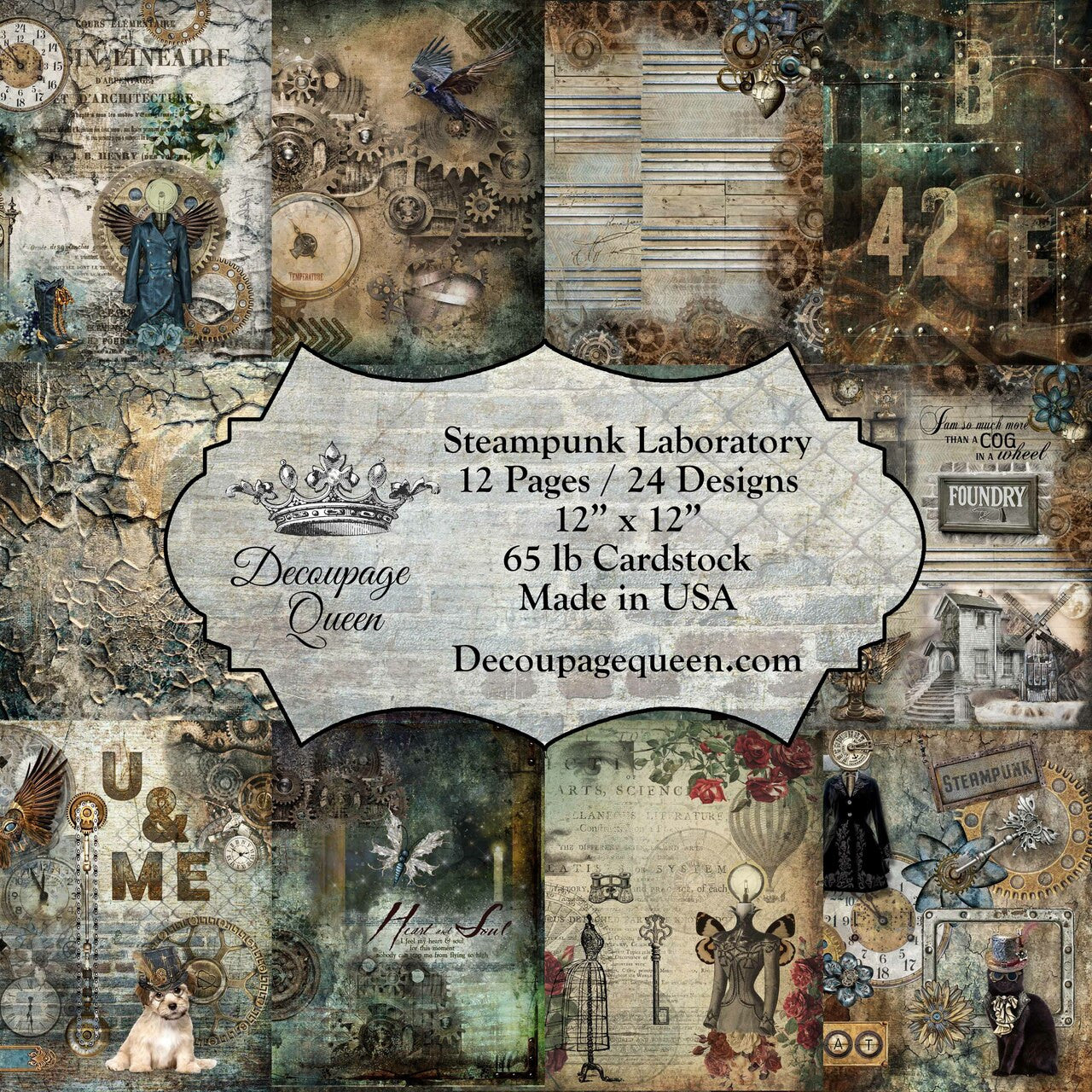 Steampunk Laboratory Scrapbook Set - Mini