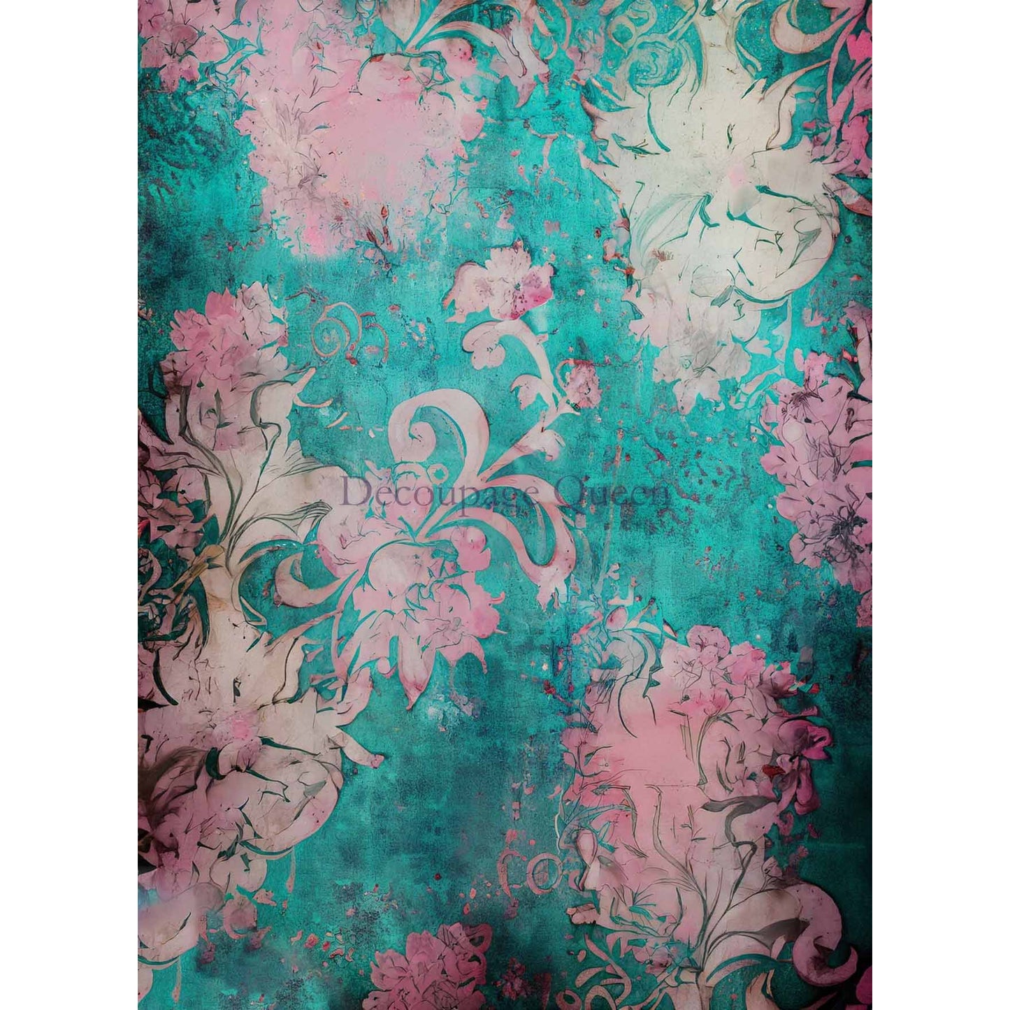 0435 - Rice Paper - Decoupage Queen - Andy Skinner Tattered Teal