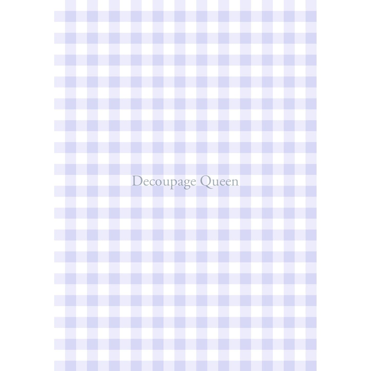 0542 - Rice Paper - Decoupage Queen - Purple Gingham - Background
