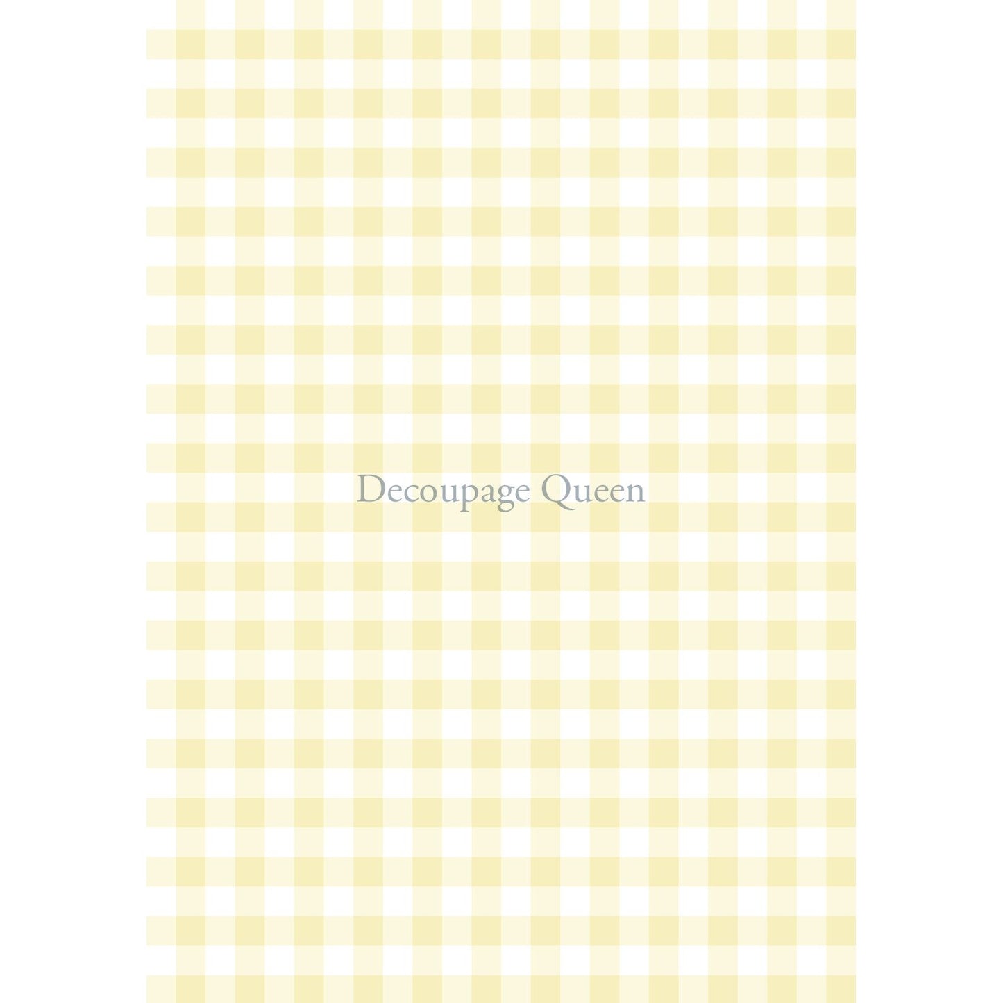 0544 - Rice Paper - Decoupage Queen - Yellow Gingham - Background