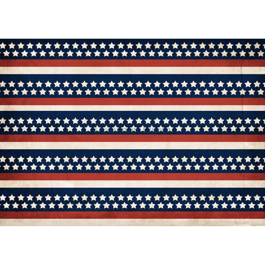 0583 - Rice Paper - Decoupage Queen - Stars and Stripes