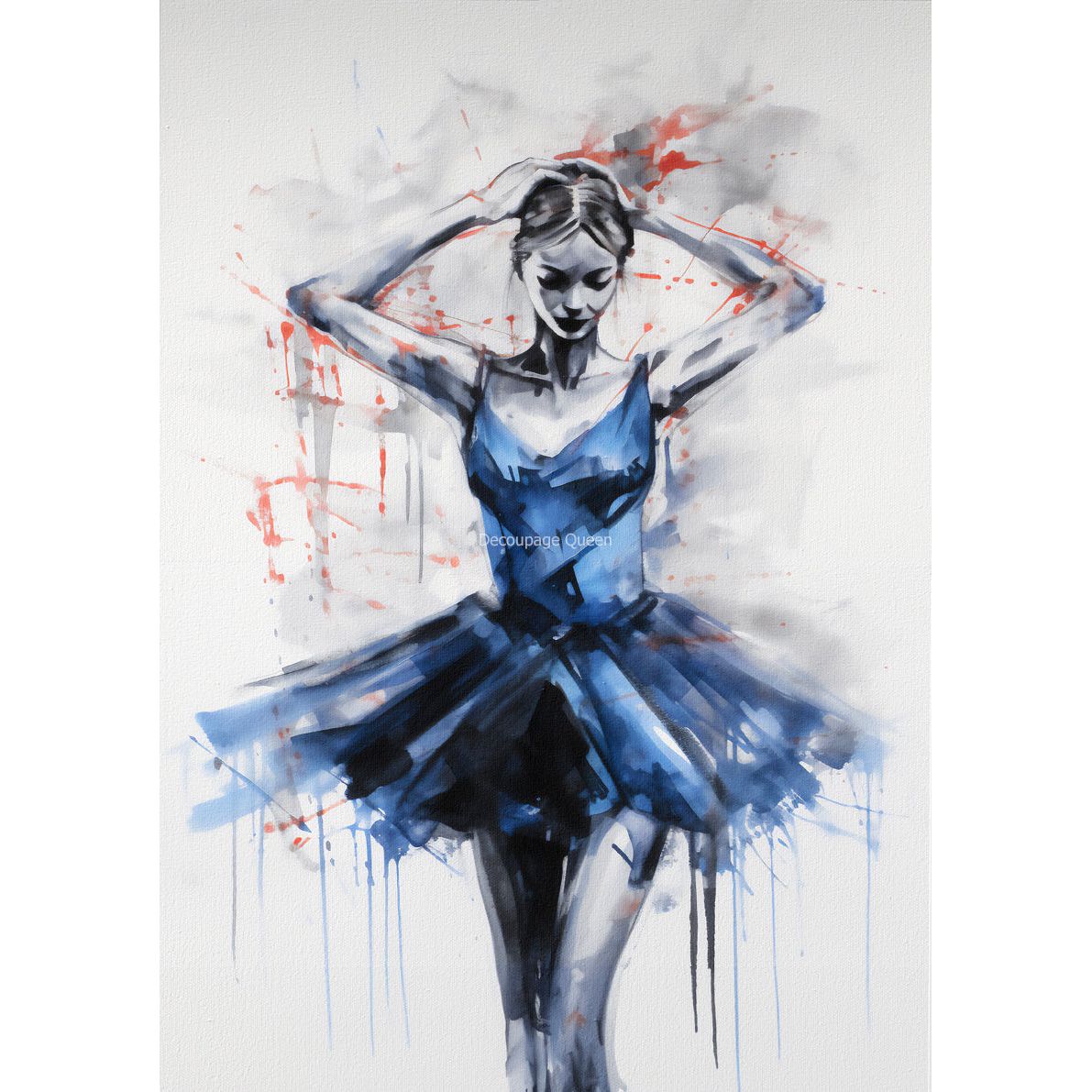 0593 - Rice Paper - Decoupage Queen - Andy Skinner Allegro - Ballerina