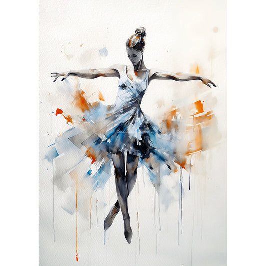 0595 - Rice Paper - Decoupage Queen - Andy Skinner Virtuoso - Ballerina