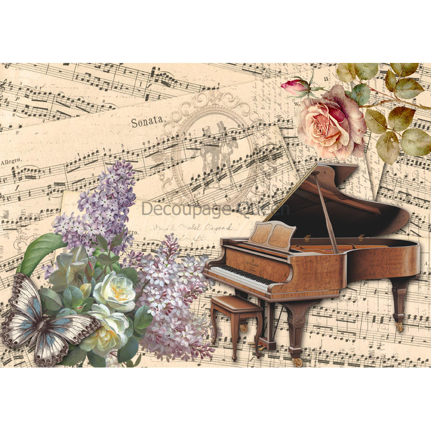 0605 - Rice Paper - Decoupage Queen - Dainty and the Queen Mezzo Piano