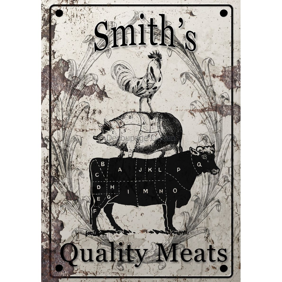 0640 - Rice Paper - Decoupage Queen - Smith's Quality Meats