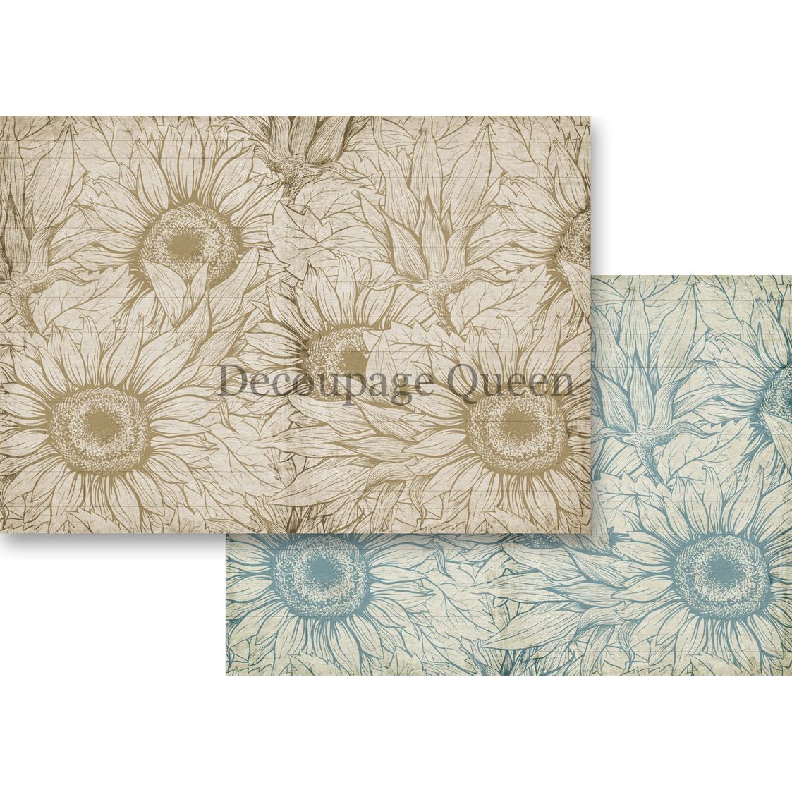 Decoupage Queen Sunflower Ephemeral Journal Kit