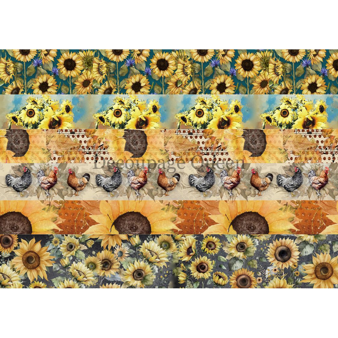 Decoupage Queen Sunflower Ephemeral Journal Kit