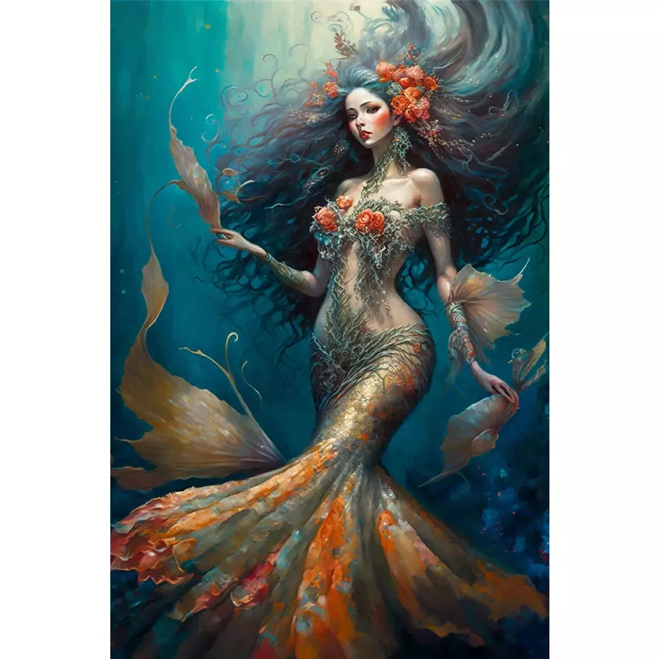 0151 - Rice Paper - Reba Rose Creations - Mesmerizing Mermaid