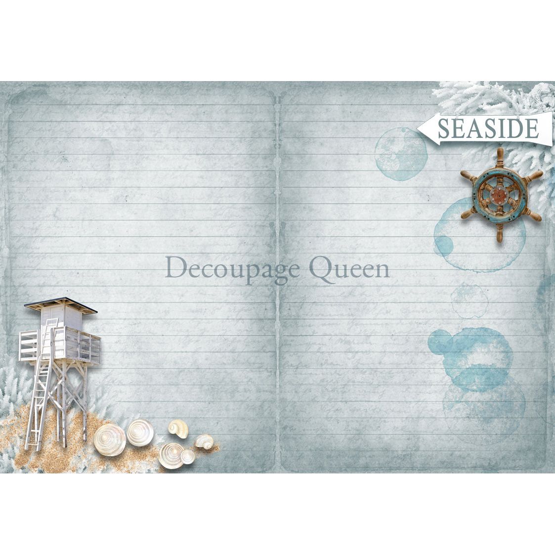 Decoupage Queen Seaside Greetings Journal Kit