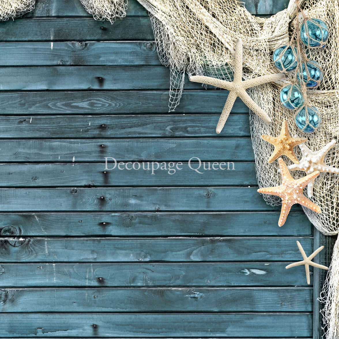 Decoupage Queen Seaside Greetings Scrapbook Set - Size 12" x 12"