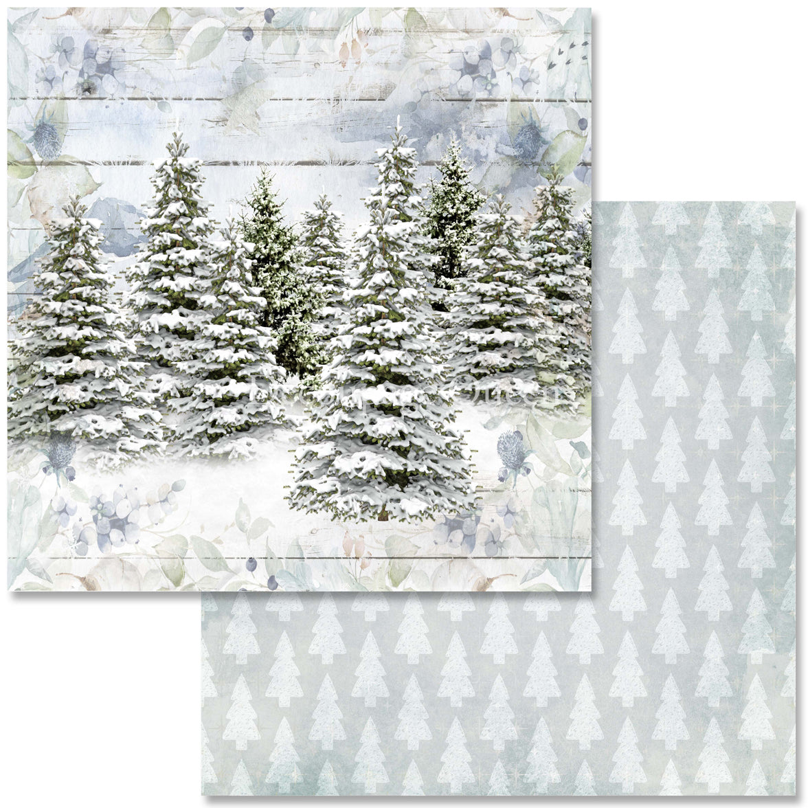 Decoupage Queen Cozy Winter Scrapbook Set - Size 12" x 12"