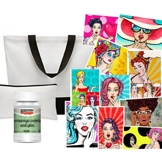 PREORDER - Paint In Retreat Tote & Paper Kit (NO PAINTS)
