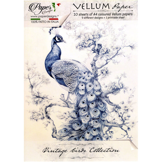Paper Designs Vintage Birds Vellum Paper Pack