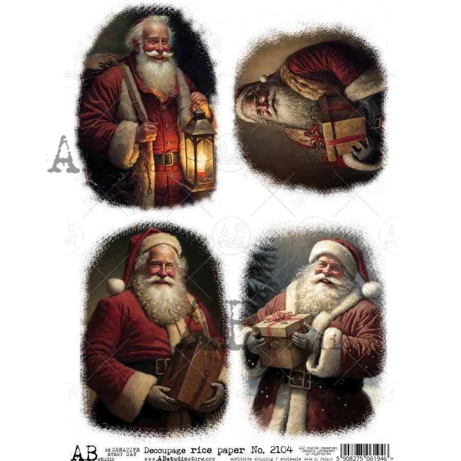 2104 - Rice Paper - AB Studios 4 Santas