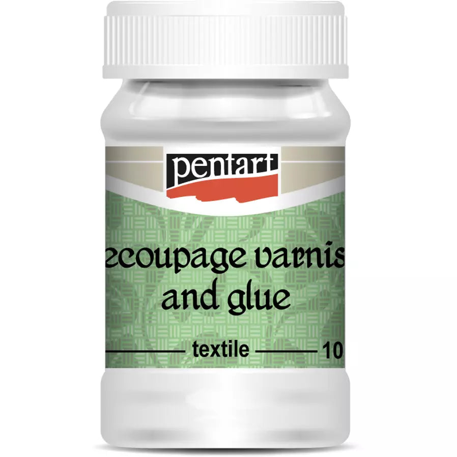 Pentart - Decoupage Varnish & Glue - Textile  - 100 ml / 3.4 ounces