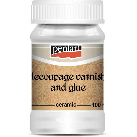 Pentart - Decoupage Varnish & Glue - Ceramic  - 100 ml / 3.4 ounces