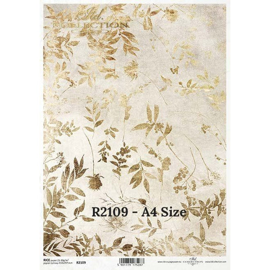 R2109 - Rice Paper for Decoupage - Vintage Tapestry series - wallpaper theme, vintage tapestry