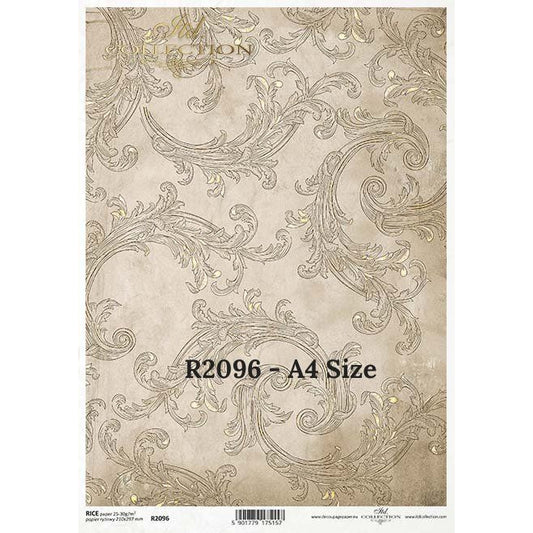R2096 - Decoupage Rice Paper - Vintage Angels series - wallpaper theme, vintage wallpaper
