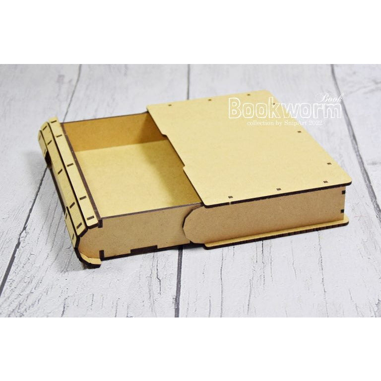 SnipArt Bookworm - Book with Drawer - Big - HDF