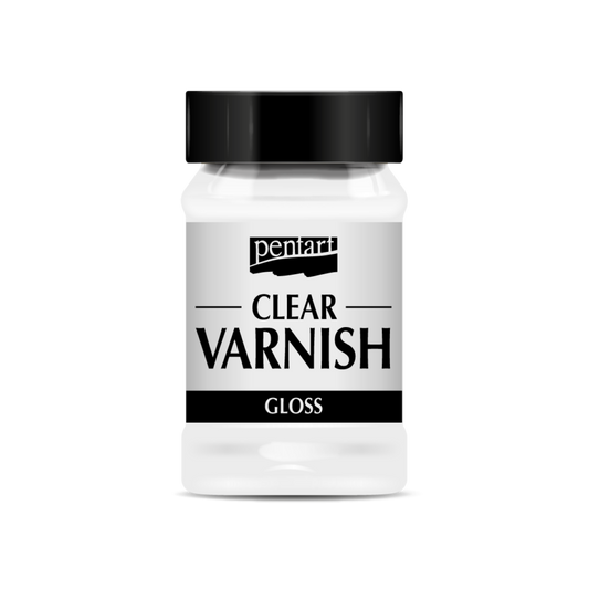 Pentart - Clear Varnish - Solvent Based Gloss - 100 ml / 3.4 ounces
