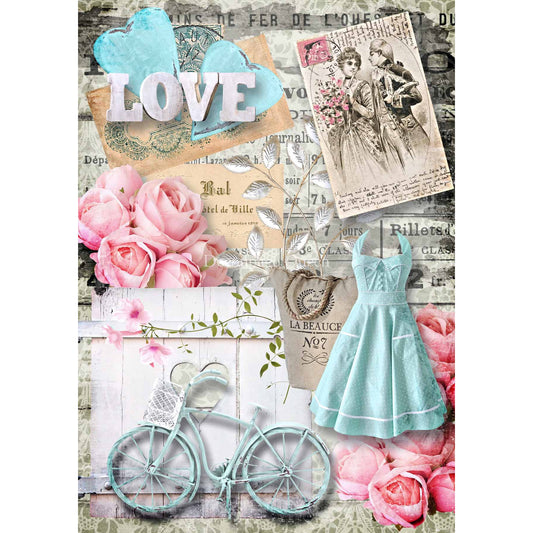 0417 - Rice Paper - Decoupage Queen - Love is in the Air