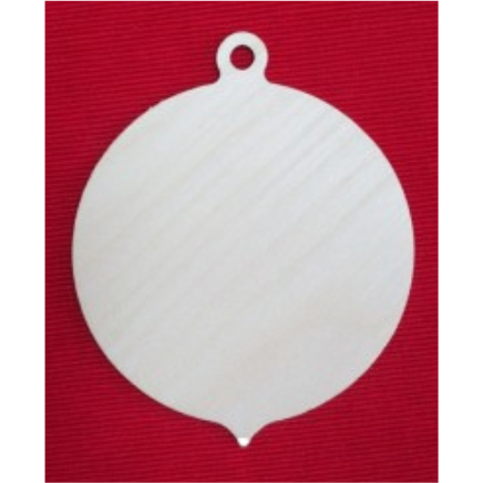 Wood Bauble Ornament - Birch Plywood