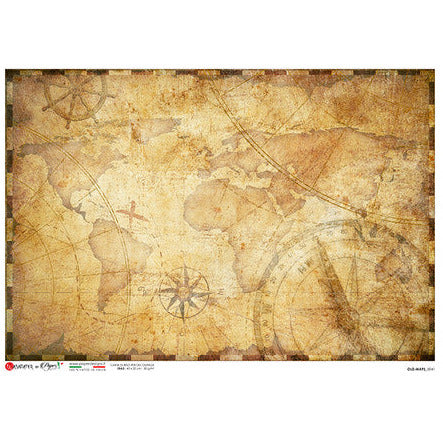 0041 - Rice Paper - Paper Designs - Old Maps – Simply Flamazing Art