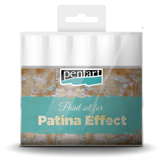 Pentart - Patina Effect Paint Set - 5 x 20 ml (.80 ounces) Acrylic Paint