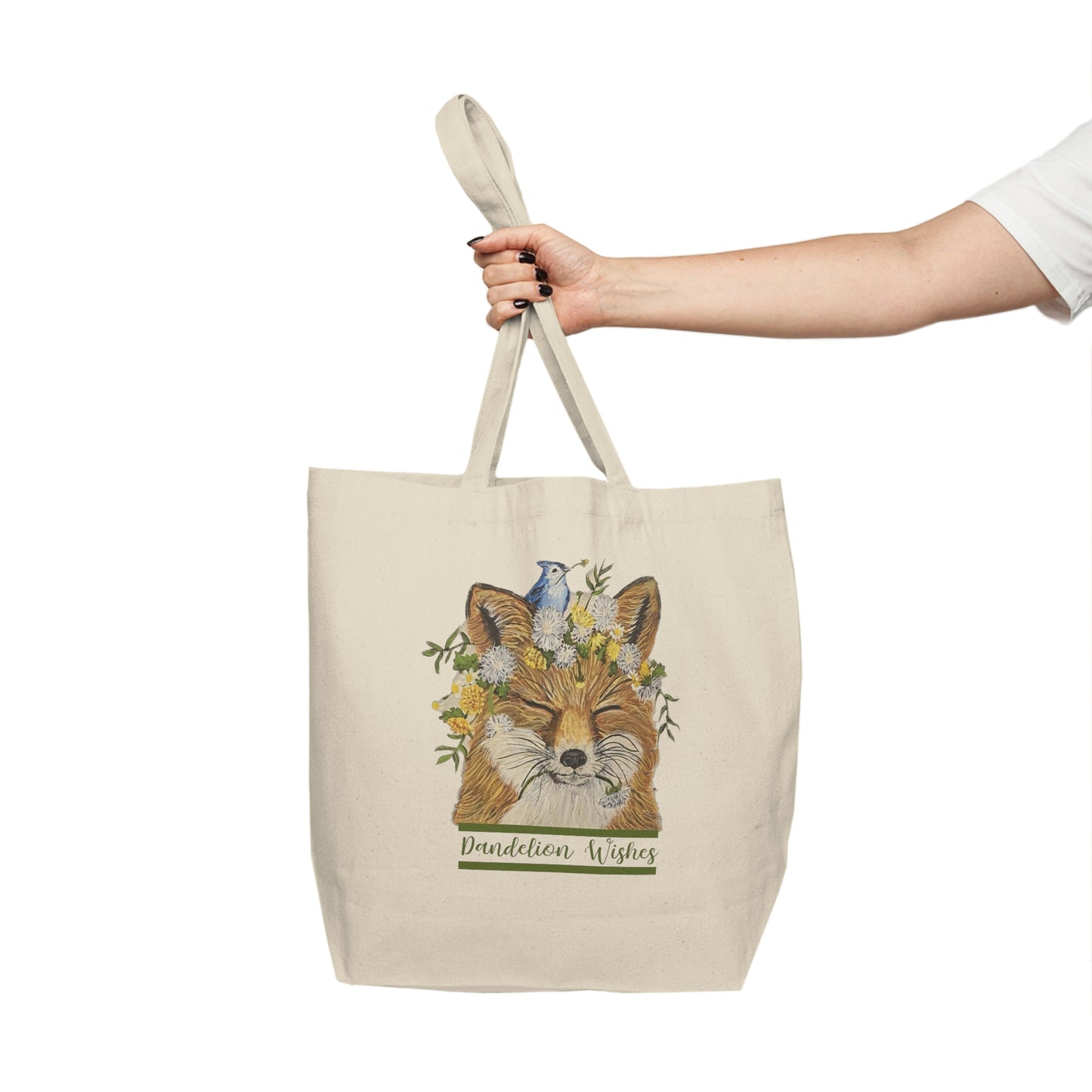 Dandelion Wishes - Canvas Shopping Tote