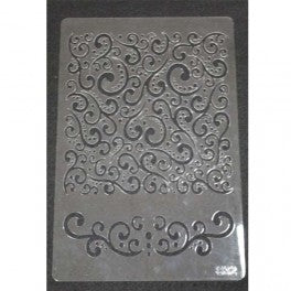 Thick Plastic Stencil for paints or pastes - Filigree Design